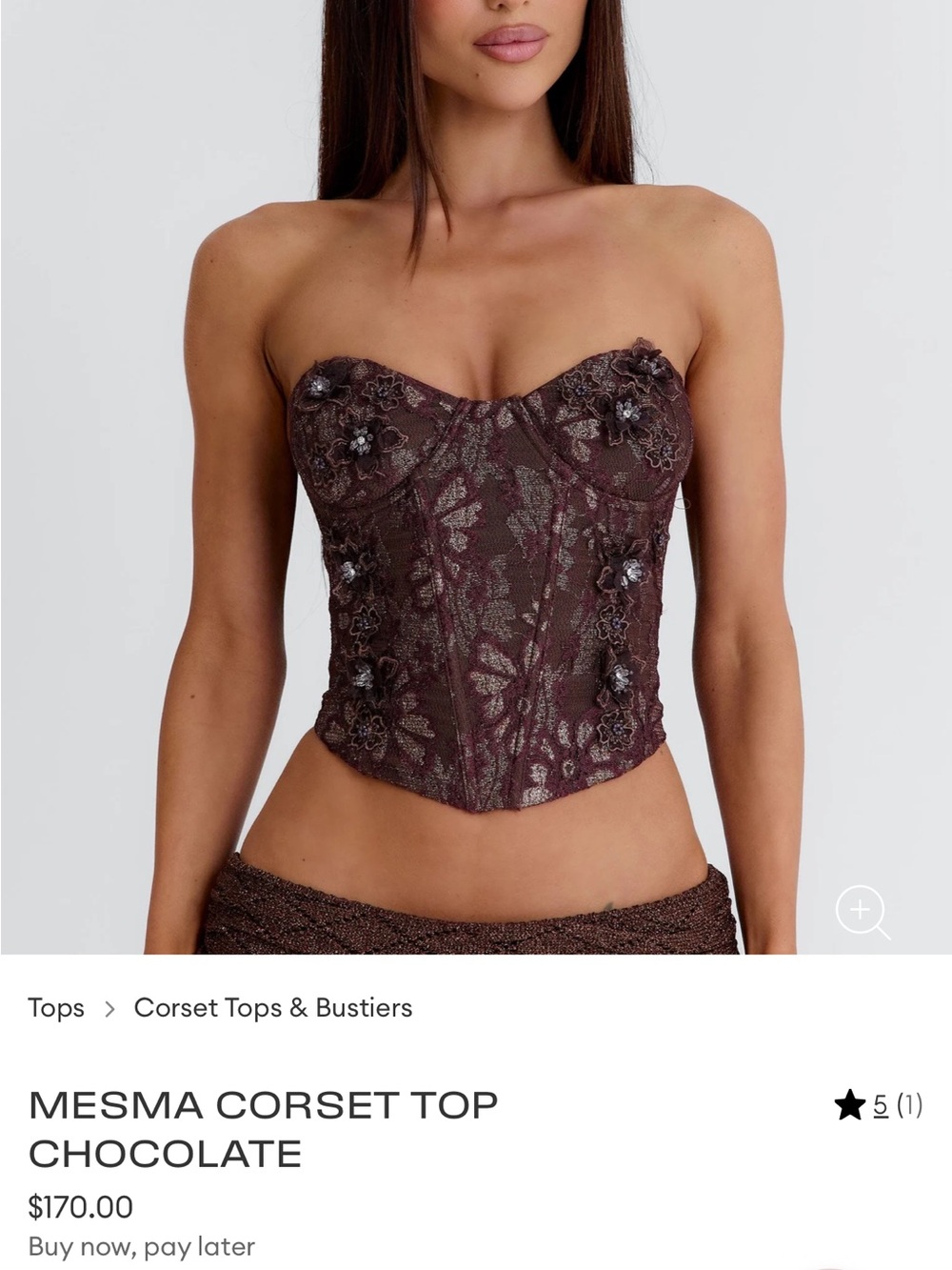 Outcast clothing BNWT strapless mesma corset size XL/UK 14